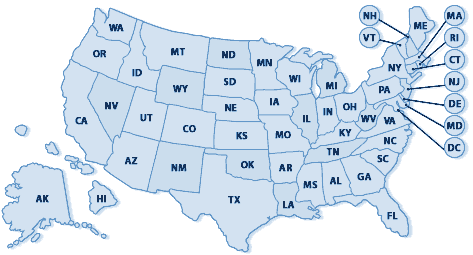 Map Of Usa And Canada. Map of the United States